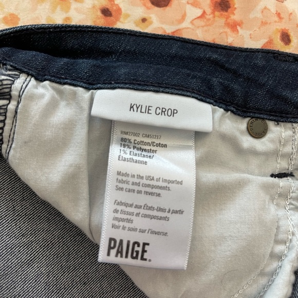 PAIGE | Kylie Crop Jeans | Size 27 | Dark Wash - Picture 5 of 5